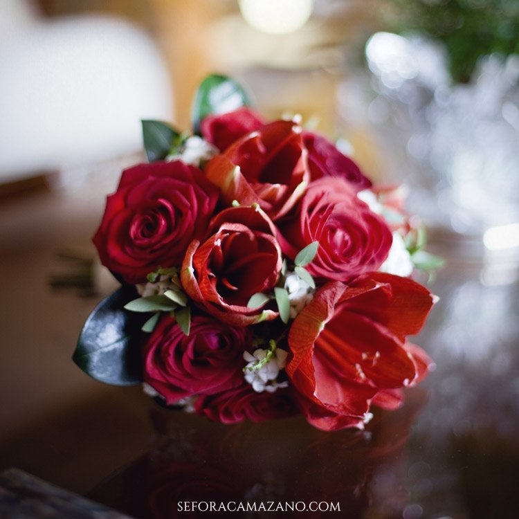 Sefora Camazano Fotografia - Boda Bouquet Rosas Rojas